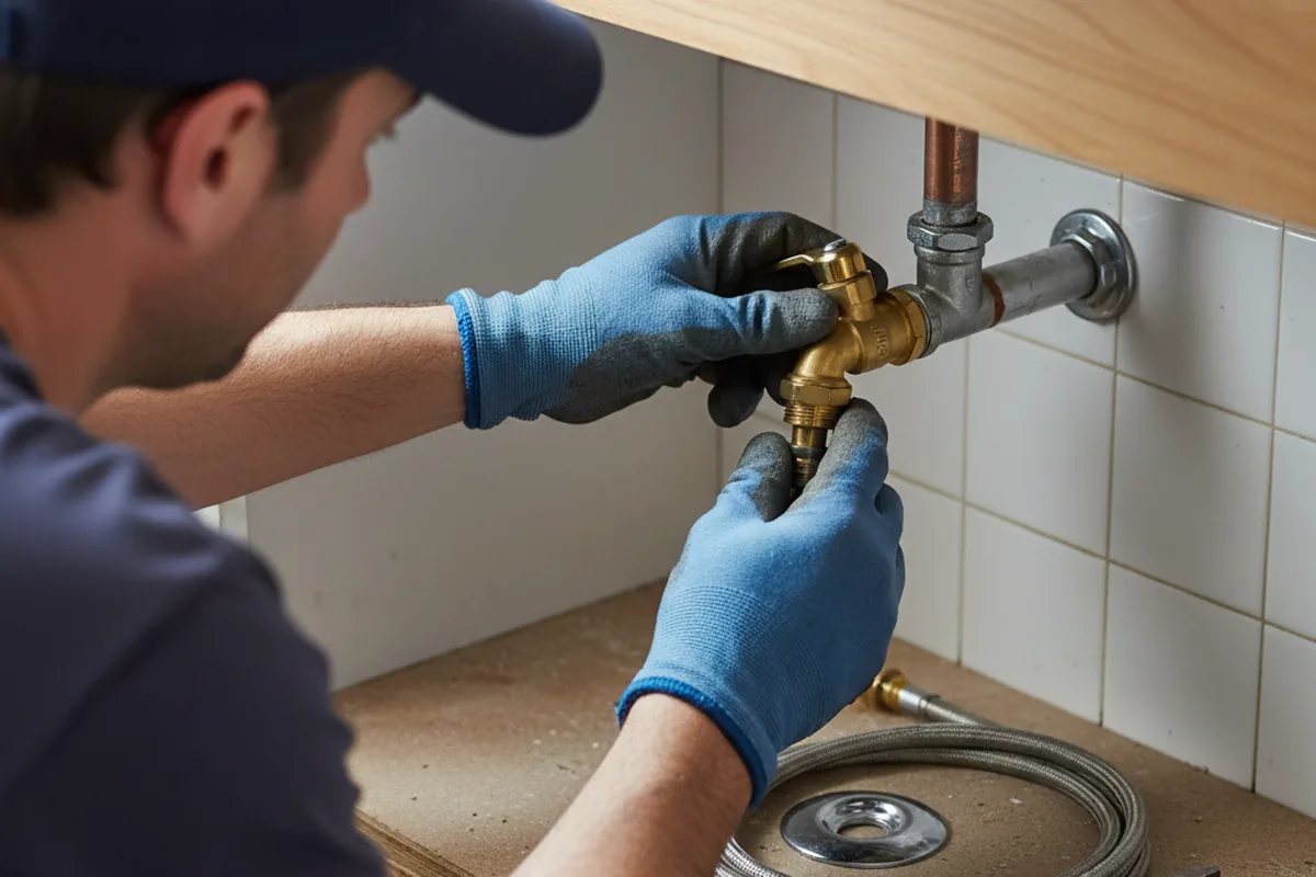 Shutoff valve and fitting work during Faucet and Fixture Repair in Rehoboth